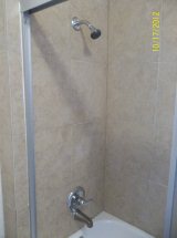 Apt 1 Bathtub, sliding door, shower